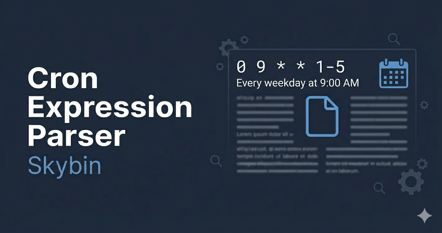 Cron Expression Parser — Translate Cron to Human Readable Free | Skybin