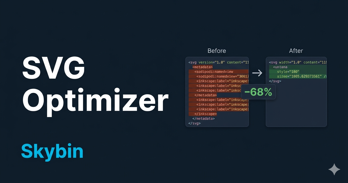 SVG Optimizer — Minify & Compress SVG Files Free Online | Skybin