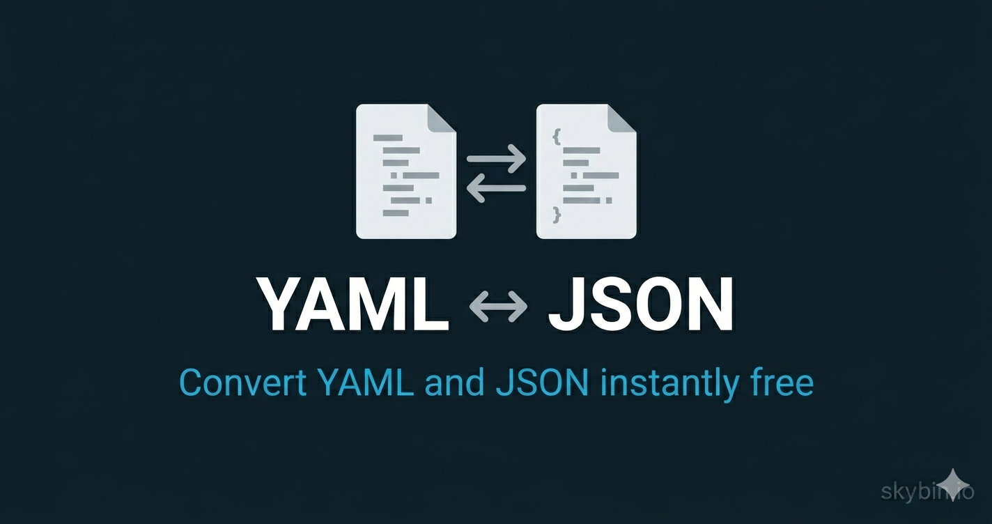 YAML ↔ JSON Converter — Convert YAML to JSON and JSON to YAML Online ...